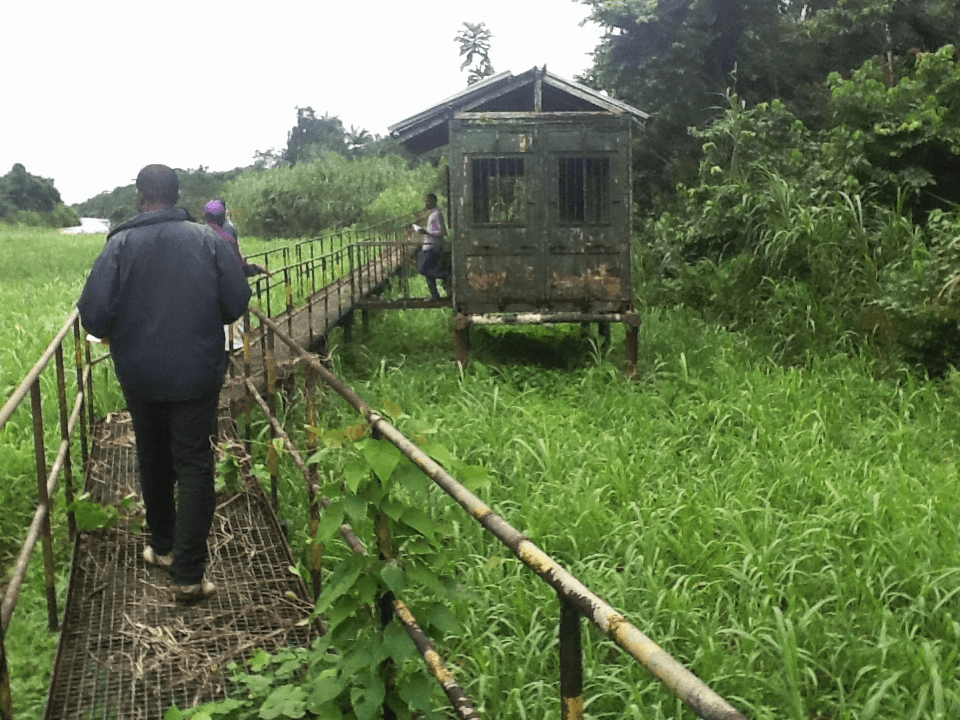 EcoFDI field team conducting environmental assessment in a Niger Delta community